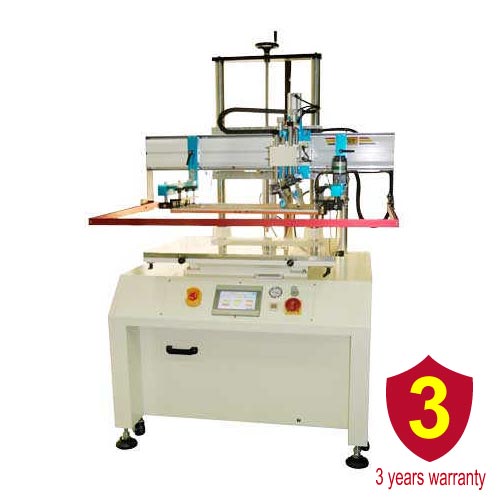 Flat surface screen printing machine by vacuum