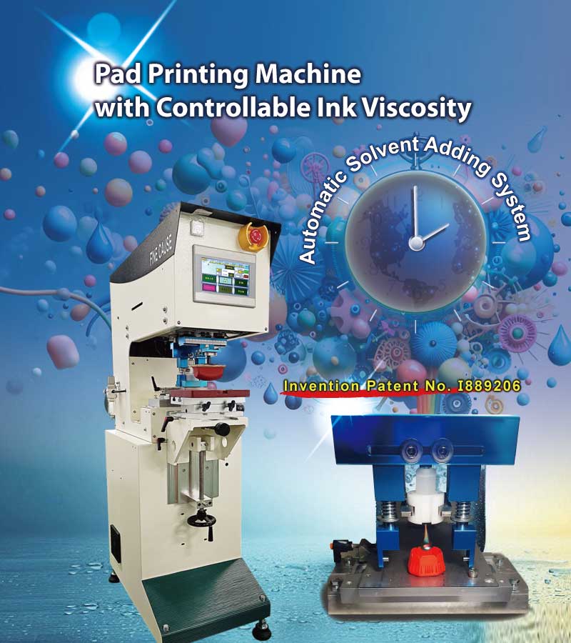 Pad Printing Machine with Controllable Ink Viscosity